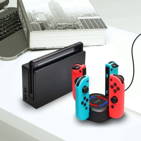 Зарядная станция для 4-х контроллеров Joy-Con iPega (PG-9177) (Switch)