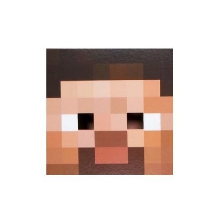  Голова из картона Minecraft Steve