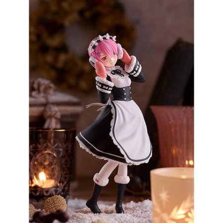 Фигурка Good Smile Company Pop Up Parade: Рам (Ram) Жизнь с нуля в альтернативном мире (Re:ZERO Starting Life in Another World Ice Season Ver.) (4580416942898) 18 см 