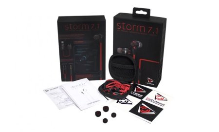 Гарнитура проводная QCYBER Storm 7.1 Red-Black PC/Xbox 360/PS3/PS4 (Xbox 360) 