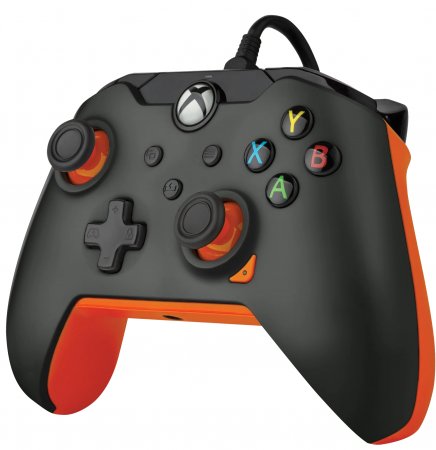   Controller Wired PDP Grey Orange (012-GO) (Xbox One/Series X/S/PC) 
