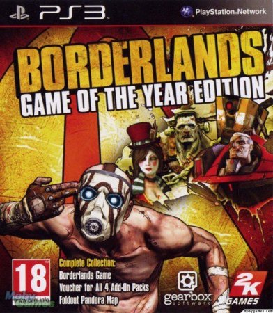   Borderlands 1    (Game of the Year Edition) (PS3)  Sony Playstation 3
