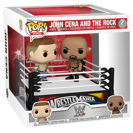 фигурки Фигурка Funko POP! Moment Bobble: Джон Сина и Дуэйн Джонсон (Cena vs Rock) Рестлинг (WWE) (61463) 9,5 см