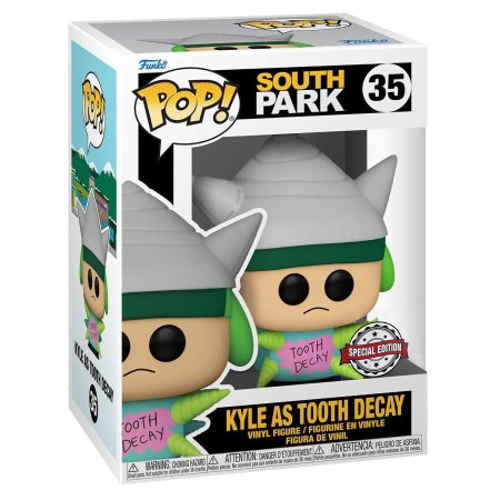 Фигурка Funko POP! Vinyl: Кайл в роли кариеса НЙКК 21 (Kyle as Tooth Decay NYCC21 (Exc)) Южный парк (South Park) ((35) 58623) 9,5 см