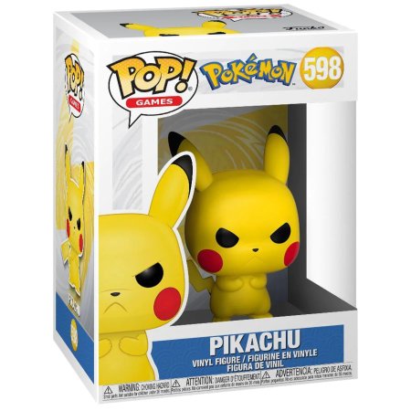 фигурки Фигурка Funko POP! Games: Сердитый Пикачу (Grumpy Pikachu) Покемон (Pokemon) ((598) 48401) 9,5 см
