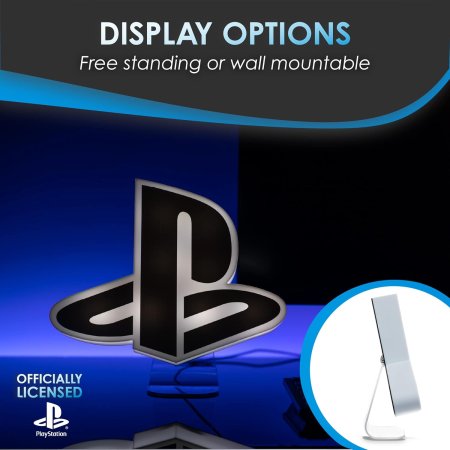  Лампа/Светильник/Ночник Paladone: Лого (Logo) Плейстейшн (Playstation) (PP10240PS) (029445) (SKU-1205818) 24 см