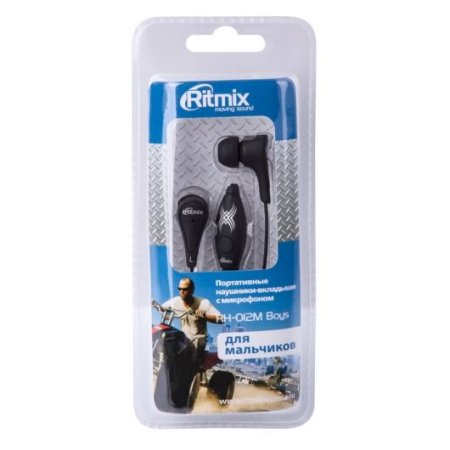 Гарнитура RITMIX RH-012 Kids Boys, чёрная (PC) 
