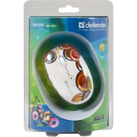 Мышь беспроводная DEFENDER To-GO MS-565 Nano, божья коровка (PC) 