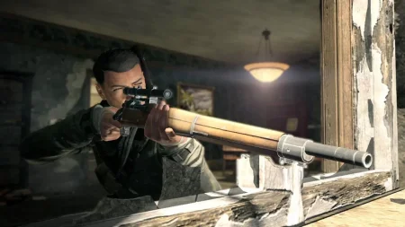 игра Sniper Elite V2 Remastered Русская Версия (Switch) USED Б/У для Nintendo Switch
