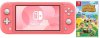 Игровая приставка Nintendo Switch Lite Кораллово-Розовая + игра Animal Crossing: New Horizons Русская Версия + NSO (3 месяца индивидуального членства)