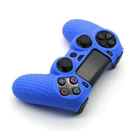  Защитный силиконовый чехол Controller Silicon Case (Non-Slip) для геймпада Sony Dualshock 4 Wireless Controller (Синий) (PS4) 