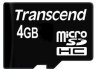 MicroSD Карта памяти 4GB Transcend Class 10 без адаптера (PC) 