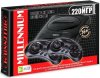 Игровая приставка 16 bit Super Drive Classic Millennium (220 в 1) + 220 встроенных игр + 2 геймпада (Черная)