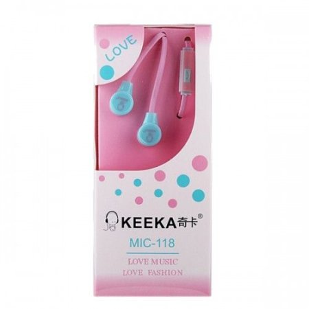 Стерео-гарнитура KEEKA MIC-118, черная (PC) 