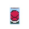  Маленький пиксельный чехол для смартфона (универсальный) Pixel felt phone pocket WY-B009 Серый-Светлоголубой Чехлы