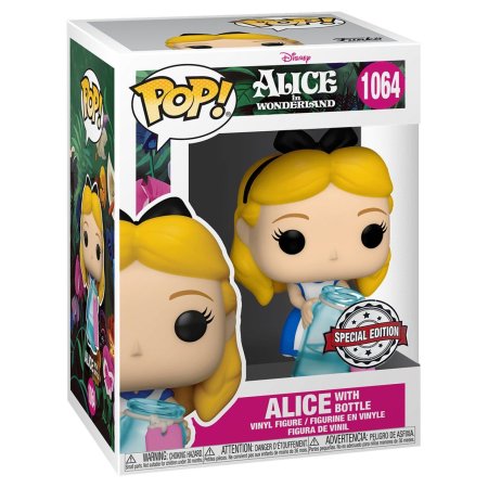 фигурки Фигурка Funko POP! Disney: Алиса с Бутылкой (Alice with Drink Me Bottle (Exc)) Алиса в Стране Чудес 70-ти летие Годовщина (Alice in Wonderland 70th) (56136) 9,5 см