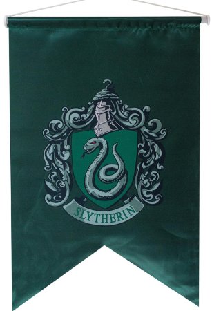 Флаг Sihir Dukkani: Слизерин (Slytherin) Гарри Поттер (Harry Potter) (FLS034) 75 см