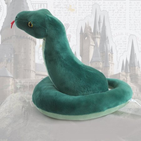  Мягкая игрушка The Noble Collection: Талисман Слизерина "Змея" (Slytherin Mascot "Snake") Гарри Поттер (Harry Potter) 22 см + Подушка 34 см