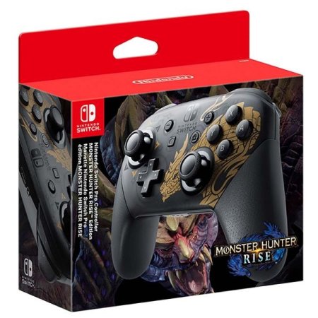 Геймпад беспроводной Nintendo Switch Pro Controller (Monster Hunter Rise) (Switch)