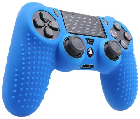 Защитный силиконовый чехол Controller Silicon Case (Non-Slip) для геймпада Sony Dualshock 4 Wireless Controller (Синий) (PS4)