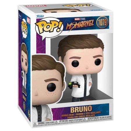 фигурки Фигурка Funko POP! TV Bobble: Бруно Каррелли (Bruno) Мисс Марвел (Ms. Marvel) ((1079) 59497) 9,5 см