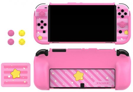   Protection Kit DOBE (iTNS-2120)  (Pink) (Switch OLED)