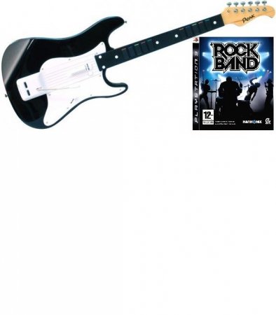   Rock Band +    Guitar Wood (PS3)  Sony Playstation 3