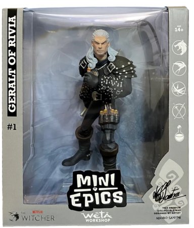Фигурка Weta Workshop Mini Epics: Геральт из Ривии #1 (Geralt of Rivia #1) Нетфликс Ведьмак (Netflix The Witcher) (738030) 16,2 см