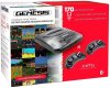 Игровая приставка 16 bit Sega Retro Genesis Modern Wireless (170 в 1) + 170 встроенных игр + 2 беспроводных геймпада (Черная)