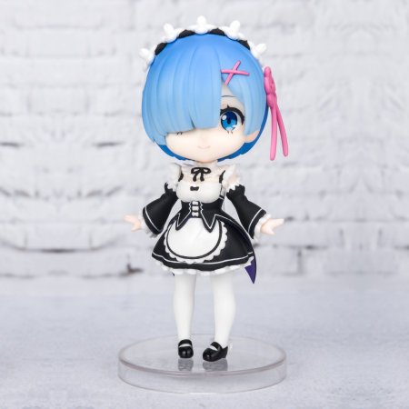 Фигурка BANDAI Tamashii Nations Figuarts mini: Рем (Rem) Жизнь с нуля в альтернативном мире (Re:Zero Starting Life in Another World) (612601) 9 см 