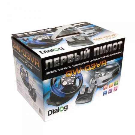 Геймпад-руль First Pilot с эффектом вибрации Dialog GW-03VR (PC) 