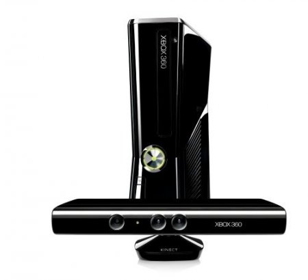     Microsoft Xbox 360 Slim E 4Gb Rus + Kinect   +  Kinect Adventures 5  + Kinect Sports Ultimate 