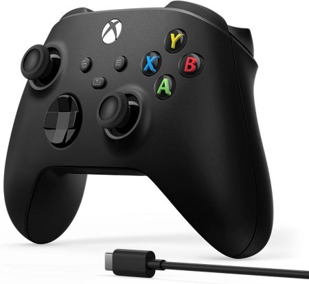   Microsoft Xbox Wireless Controller Carbon Black ( ) +  USB Type-C  (Xbox One/Series X/S/PC/Android/IOS) 