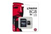 MicroSD Карта памяти 8GB Kingston Class 10 UHS-I 45MB/s с адаптером (PC)