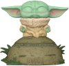 Фигурка Funko POP! Deluxe Bobble: Грогу использует силу с подсветкой и звуком (Grogu Using the Force (SFX)) Звездные войны: Мандалорец (Star Wars: The Mandalorian) ((485) 58390) 12 см