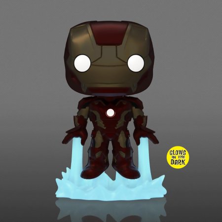 фигурки Фигурка Funko POP! Deluxe Bobble: Железный Человек Марк 43 светящийся (Iron Man Mark 43 (GW) (Exc)) Марвел: Мстители Эра Альтрона (Marvel Avengers Age of Ultron) ((962) 58842) 25 см