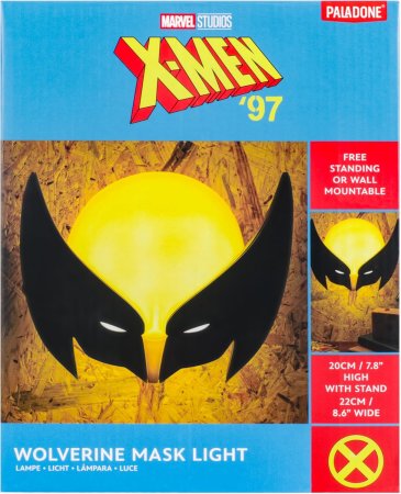  Лампа/Светильник/Ночник Paladone: Маска Росомахи (Wolverine Mask) Марвел Люди Икс 97 (Marvel X-Men 97) (PP1274XM) (036698) (728477) 21,5 см