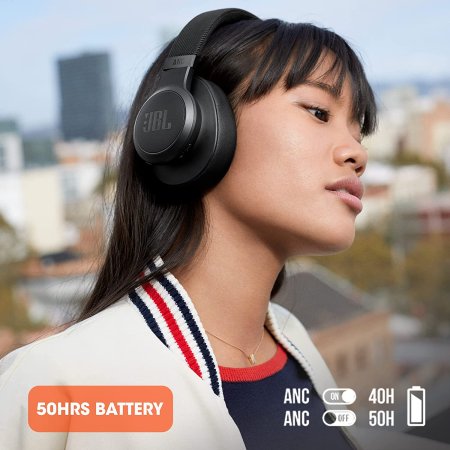 Гарнитура беспроводная JBL Live 660NC Black (Черный) (PC/Android/IOS) 