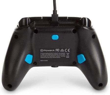 Геймпад проводной PowerA Enhanced Wired Controller for Xbox Series X/S (1518817-02) Blue Hint (Синяя подсказка) Оригинал (Xbox One/Series X/S/PC) 