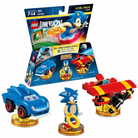 LEGO Dimensions Level Pack Sonic the Hedgehog (Sonic the Hedgehog, Sonic Speedster, The Tornado) 