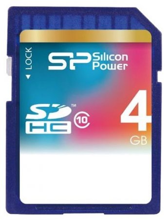 SDHC   4GB SiLicon Power Class 10 (PC) 
