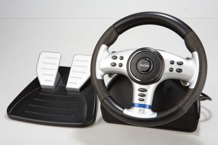 Руль Saitek 4 в 1 Vibration Wheel PS3/PS2/PC/Xbox 360 (Xbox 360) 