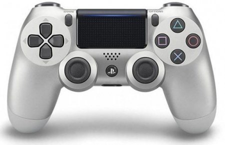    Sony DualShock 4 Wireless Controller (v2) Silver ()  (PS4) 