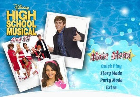     3-     High School Musical 3: Senior Year Dance! + Hannah Montana: The Movie +  (Wii/WiiU)  Nintendo Wii 