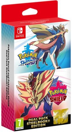   Pokemon: Sword + Pokemon: Shield Dual Pack Steelbook Edition (Switch)  Nintendo Switch