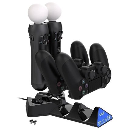  Зарядная станция для 2-х геймпадов DualShock 4 и 2-х контроллеров PS Move iPEGA (PG-P4011) (PS4 FAT/SLIM/PRO) 