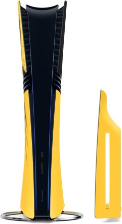Съемные боковые панели для игровой приставки Sony PlayStation 5 Pro с дисководом/Digital Edition (Marvel's Wolverine Battle Yellow) Оригинал (PS5 Pro)