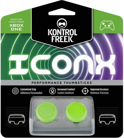 Накладки на стики для геймпада KontrolFreek ICONX \ 34 Thumbsticks (2 шт) Салатовый (Xbox One) 