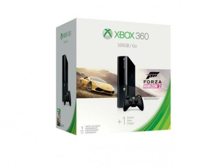 Игровая приставка Microsoft Xbox 360 Slim E 500Gb EUR Black + Forza Horizon 2