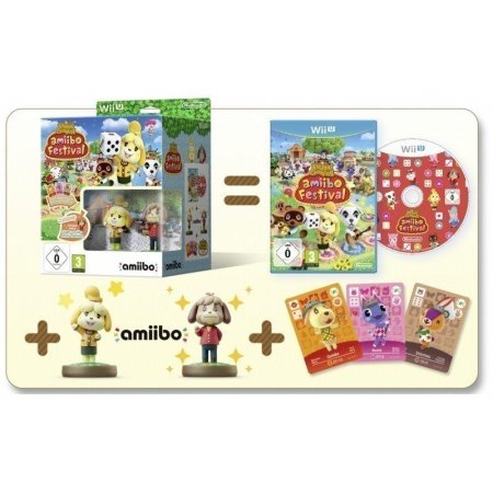 Animal Crossing: Amiibo Festival (Игра + 2 фигурки Amiibo + Бустер 3 карты)